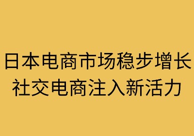 日本电商市场稳步增长，社交电商注入新活力