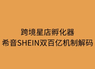 跨境星店孵化器：SHEIN双百亿机制解码
