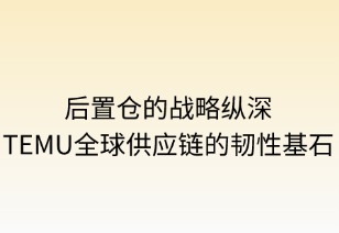 后置仓的战略纵深：TEMU全球供应链的韧性基石