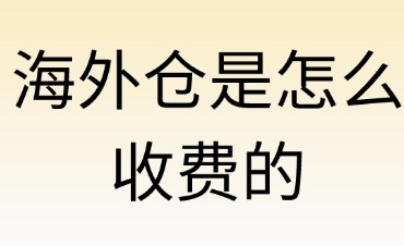 日本海外仓有哪些收费的项目
